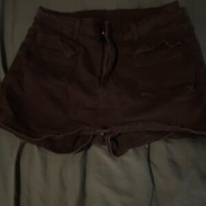 Women's Black Denim Skort